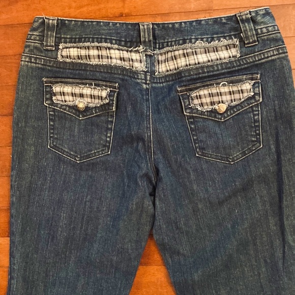 INC International Concepts Regular Fit Boot Leg Denim Dark Wash Jeans Size 14 - Picture 7 of 11